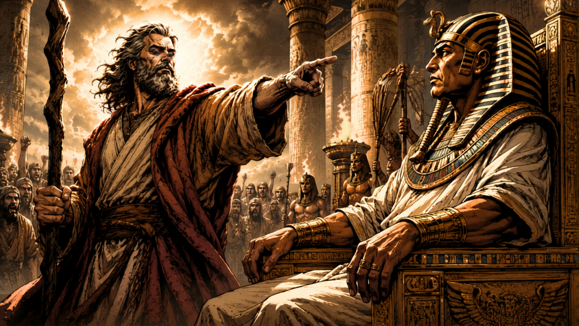 Moses before Pharaoh